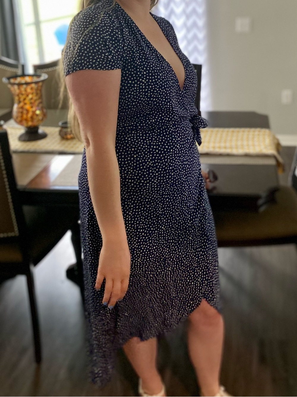 Y2K Polka Dot Blue Express Dress